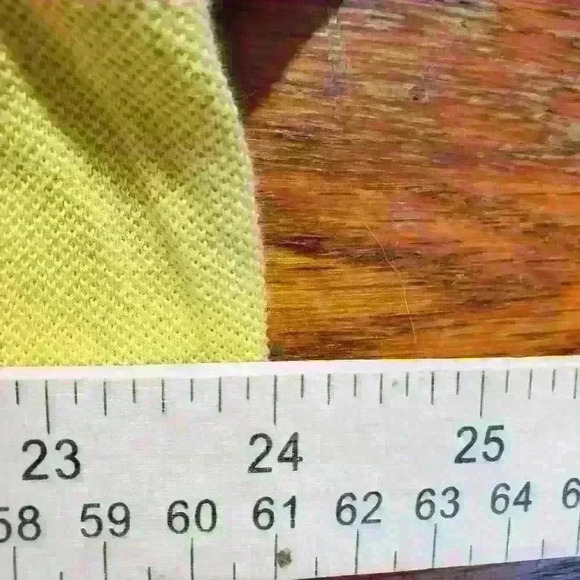 🚫 LACROSSE Yellow Gold Golf Shirt Size Large (9) - Picture 6 of 6